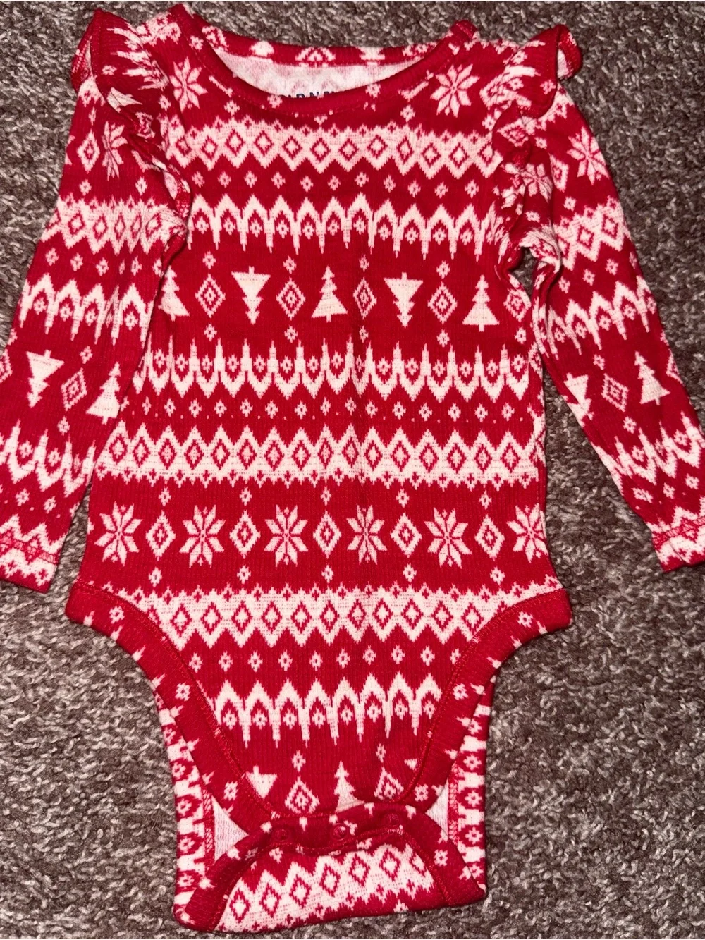 Old Navy Baby Unisex Christmas Long-Sleeve Bodysuit